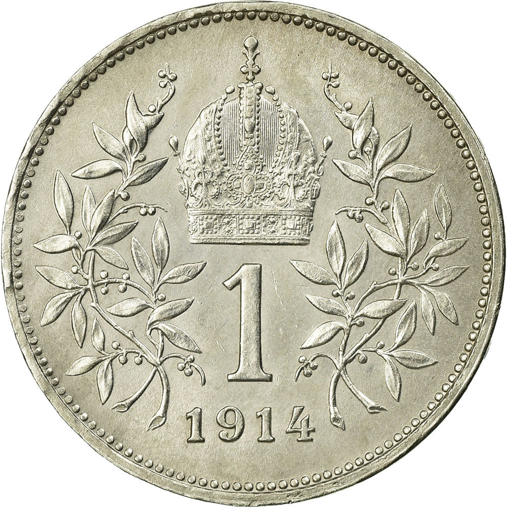 Coin, Austria, Franz Joseph I, Corona, 1914, MS(63), Silver, KM:2820