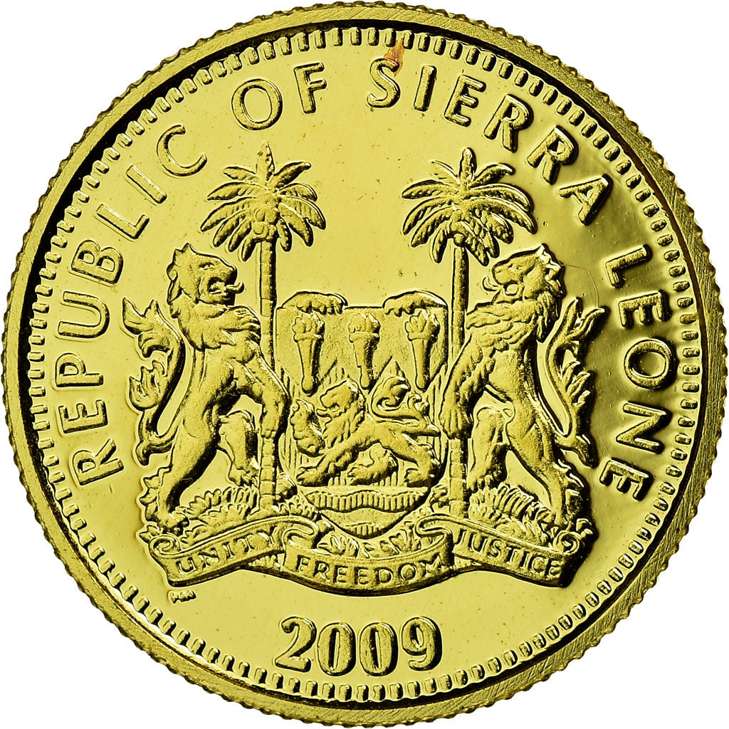 Coin, Sierra Leone, Mickael Jackson, 10 Dollars, 2009, Proof, MS(65-70), Gold