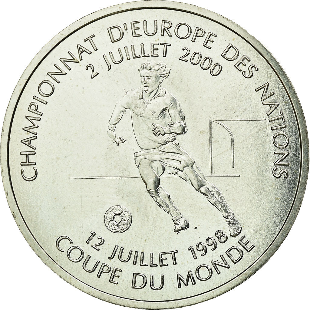 Moneta, Francia, Football - Double victoire, Franc, 2000, Paris, FDC, Argento