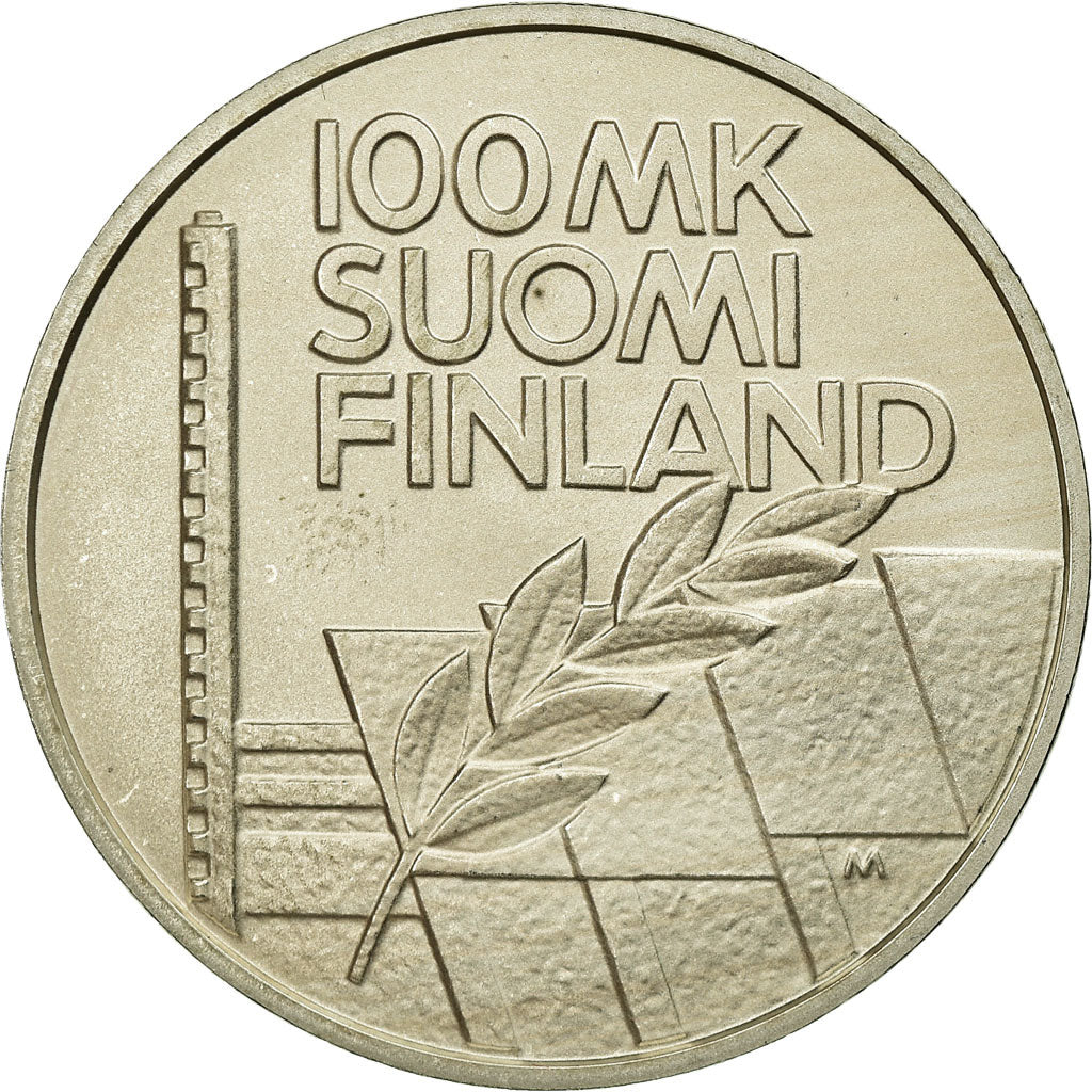 Coin, Finland, 100 Markkaa, 1994, MS(65-70), Silver, KM:78
