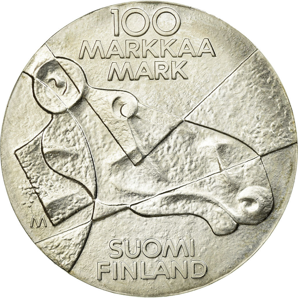 Moneta, Finlandia, 100 Markkaa, 1989, SPL, Argento, KM:75