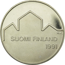 Coin, Finland, 100 Markkaa, 1991, MS(63), Silver, KM:69