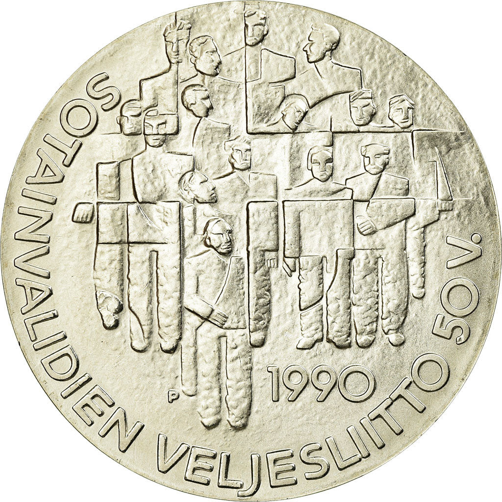 Coin, Finland, 100 Markkaa, 1990, MS(63), Silver, KM:67