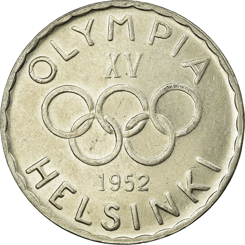 Coin, Finland, 500 Markkaa, 1952, AU(55-58), Silver, KM:35