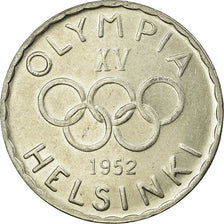 Coin, Finland, 500 Markkaa, 1952, AU(55-58), Silver, KM:35