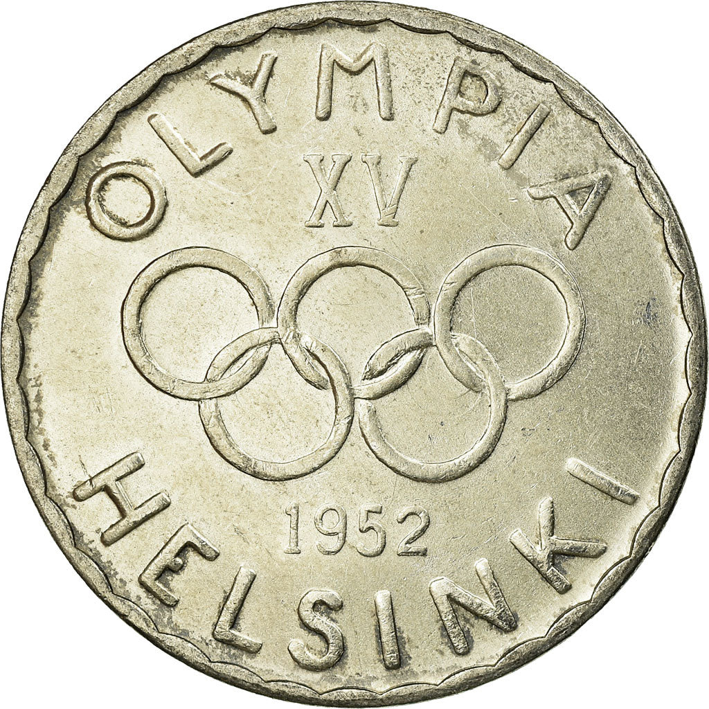 Coin, Finland, 500 Markkaa, 1952, AU(50-53), Silver, KM:35