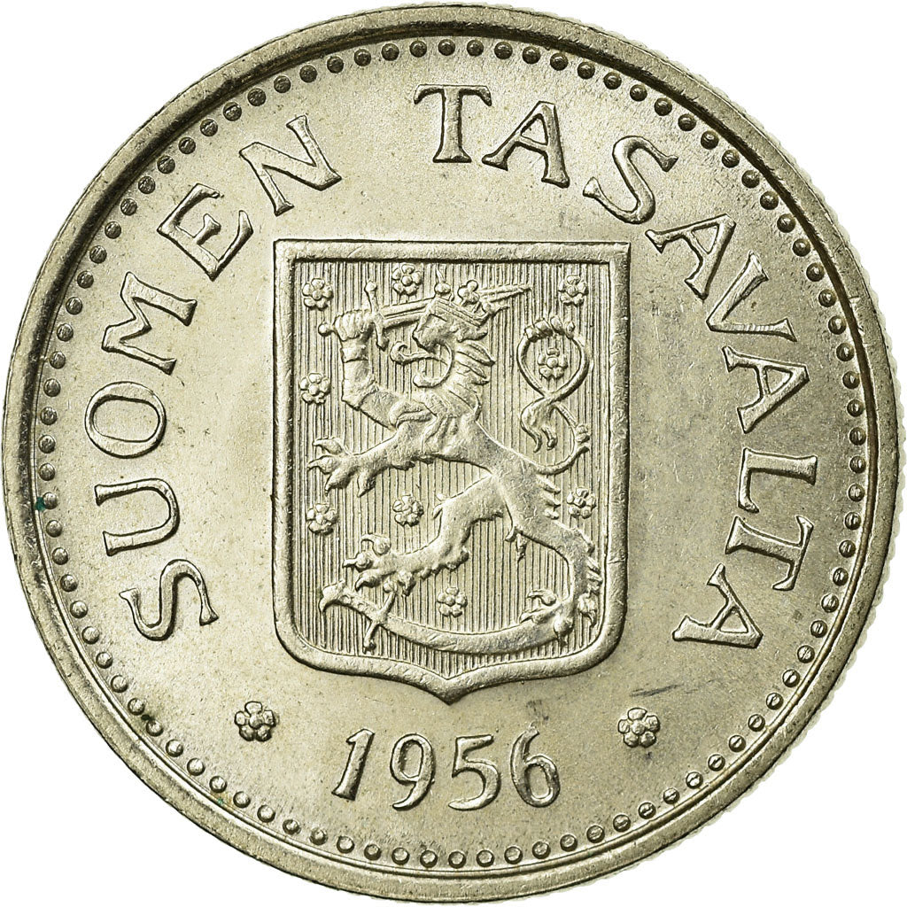 Coin, Finland, 100 Markkaa, 1956, MS(63), Silver, KM:41
