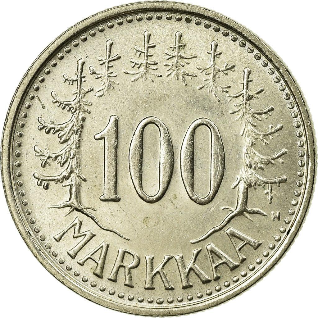 Coin, Finland, 100 Markkaa, 1956, MS(63), Silver, KM:41