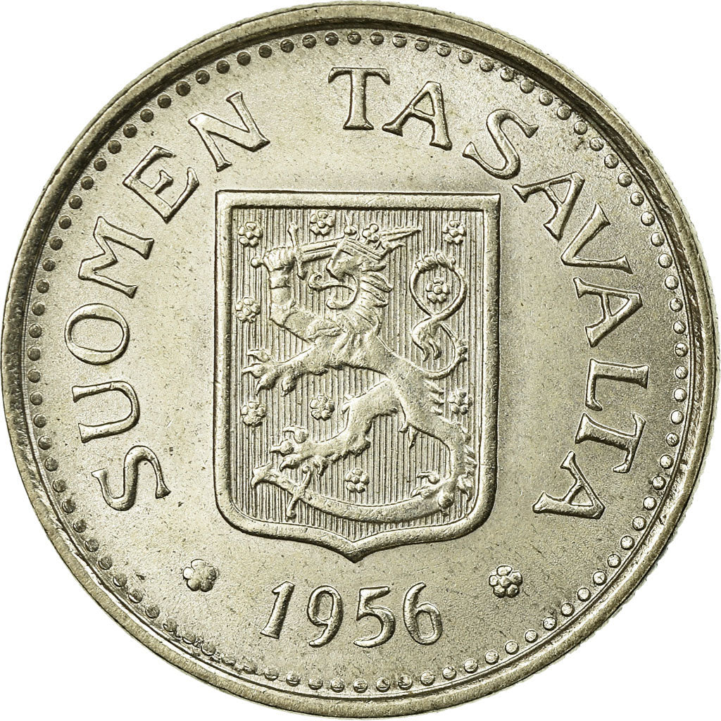 Coin, Finland, 100 Markkaa, 1956, MS(63), Silver, KM:41