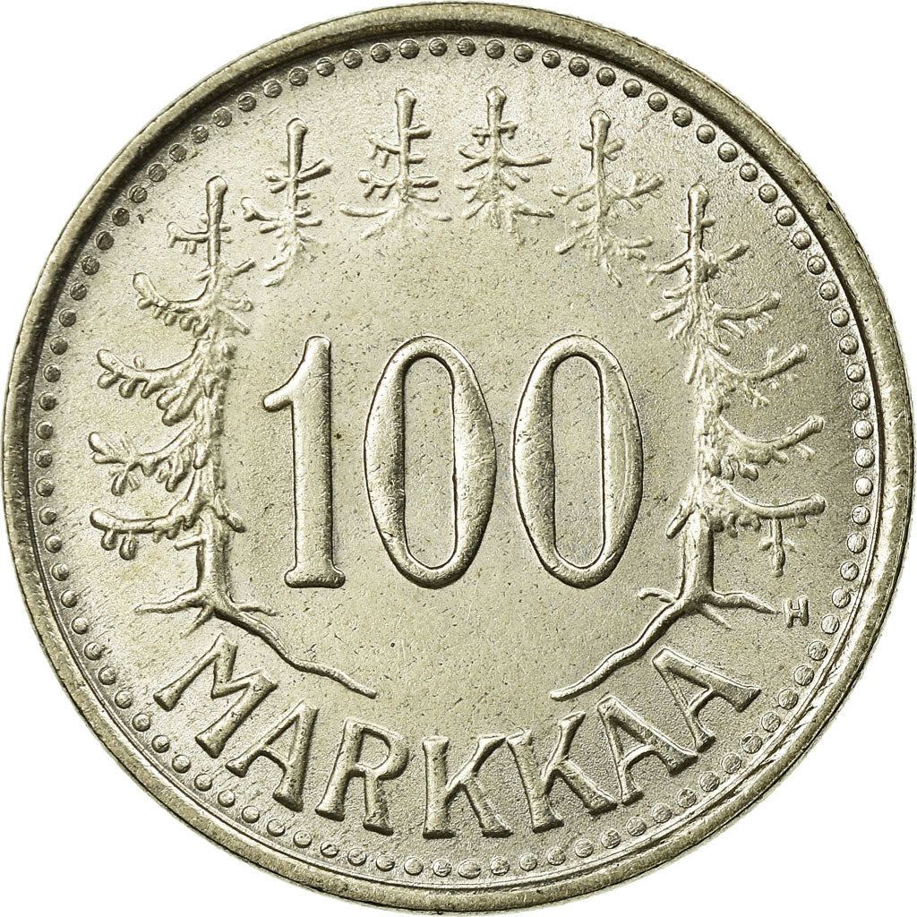 Coin, Finland, 100 Markkaa, 1956, MS(63), Silver, KM:41