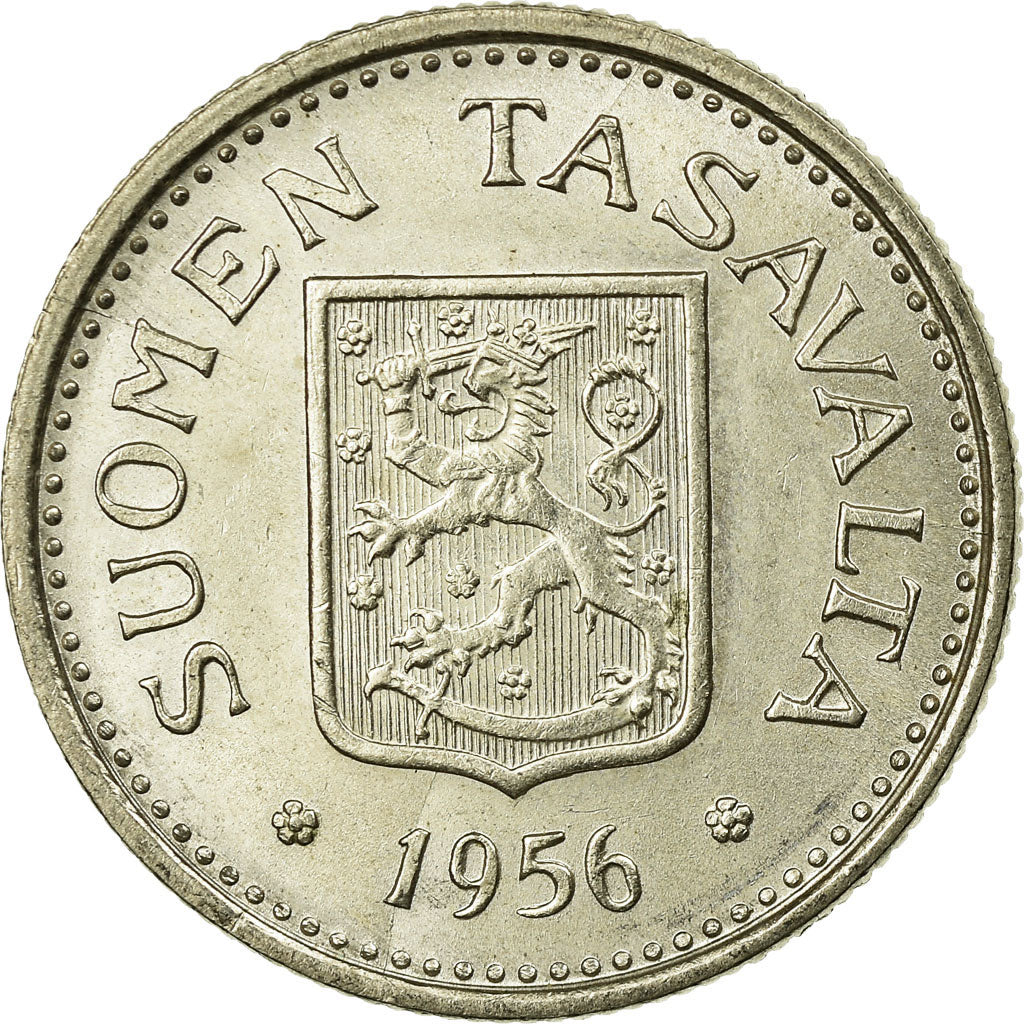 Coin, Finland, 100 Markkaa, 1956, AU(55-58), Silver, KM:41