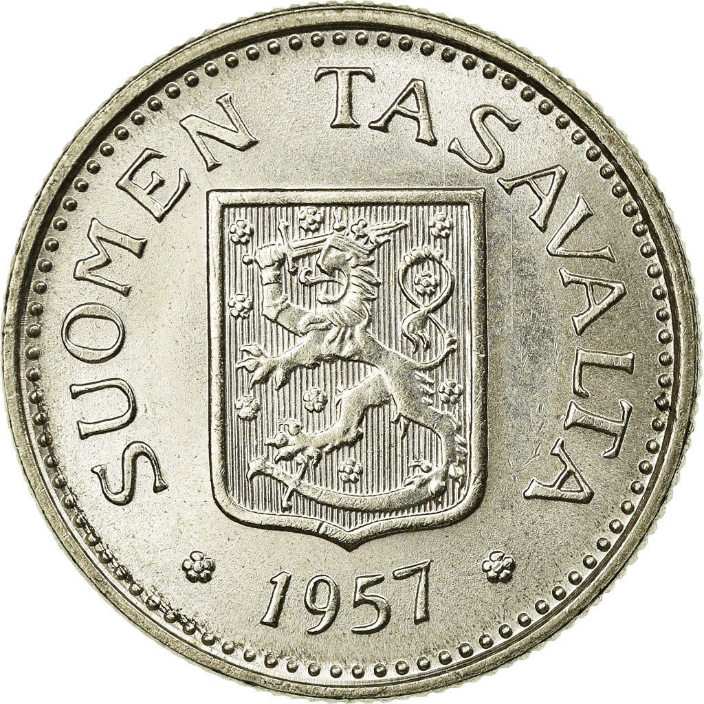 Coin, Finland, 100 Markkaa, 1957, AU(55-58), Silver, KM:41