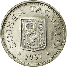 Coin, Finland, 100 Markkaa, 1957, AU(55-58), Silver, KM:41