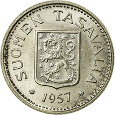 Coin, Finland, 100 Markkaa, 1957, AU(50-53), Silver, KM:41