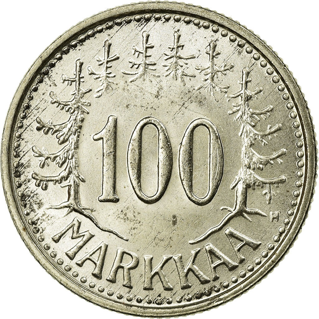 Coin, Finland, 100 Markkaa, 1957, AU(50-53), Silver, KM:41