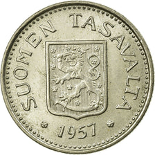 Coin, Finland, 100 Markkaa, 1957, AU(50-53), Silver, KM:41