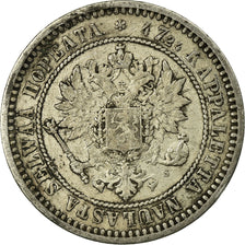Coin, Finland, Alexander II, 2 Markkaa, 1870, VF(30-35), Silver, KM:7.1