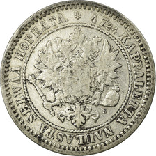 Coin, Finland, Alexander II, 2 Markkaa, 1870, EF(40-45), Silver, KM:7.1