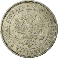 Coin, Finland, Nicholas II, 2 Markkaa, 1874, EF(40-45), Silver, KM:7.2