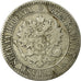 Coin, Finland, Alexander II, 2 Markkaa, 1865, VF(30-35), Silver, KM:7.1
