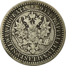 Coin, Finland, Alexander II, Markka, 1865, VF(30-35), Silver, KM:3.1