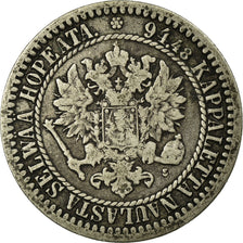 Coin, Finland, Alexander II, Markka, 1866, EF(40-45), Silver, KM:3.1