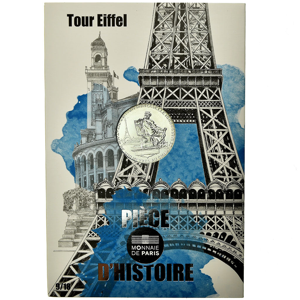 France, 10 Euro, Paris - La Tour Eiffel, 2019, FDC, Argent