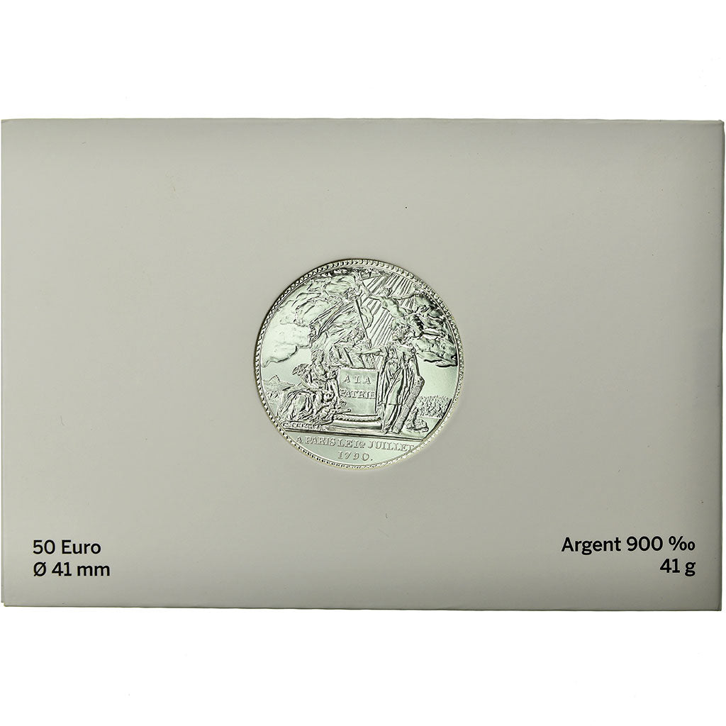 France, 50 Euro, 14 Juillet, 2019, MS(65-70), Silver