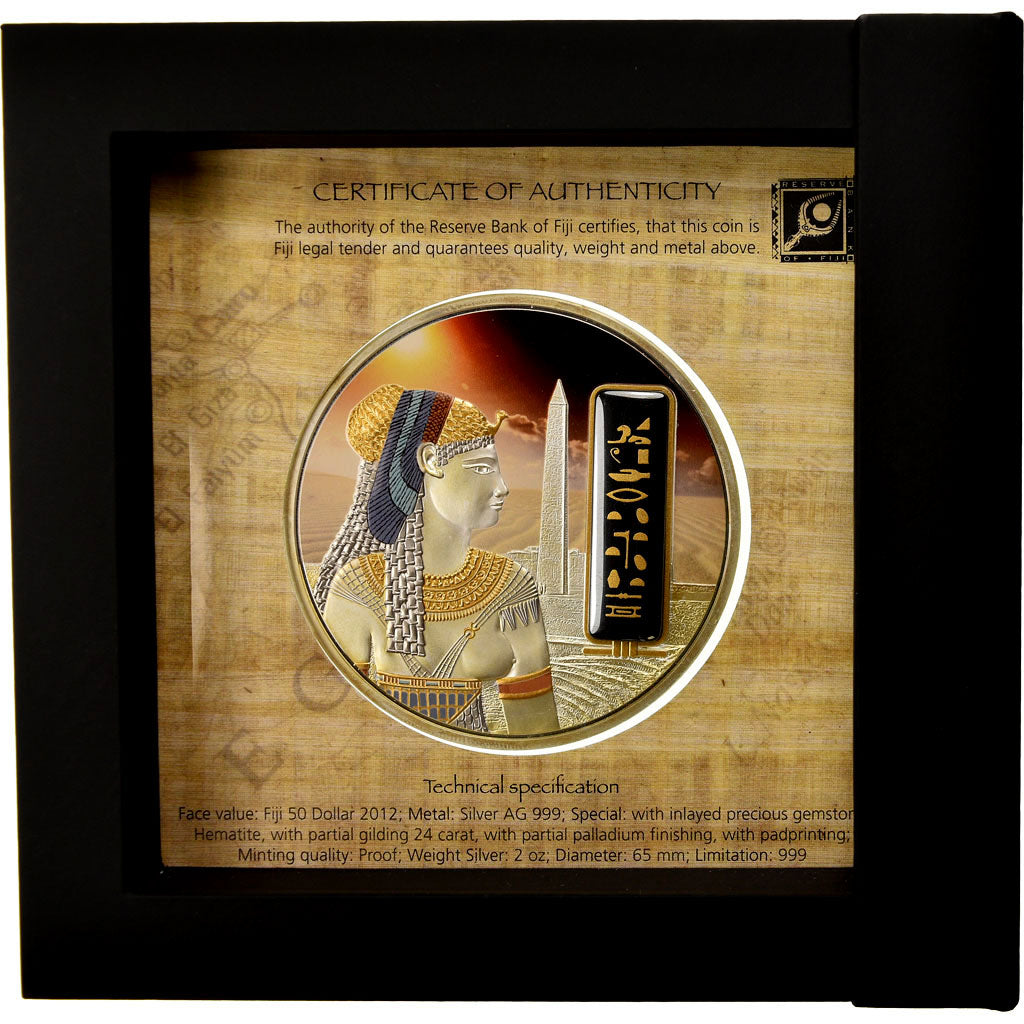 Münze, Fiji, Cléopâtre, 50 Dollars, 2012, Proof, STGL, Silber, KM:362