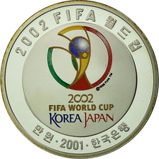 Munten, KOREA - ZUID, FIFA 2002, 10000 Won, 2001, Seoul, Proof, FDC, Zilver