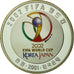 Moeda, COREIA - SUL, FIFA 2002, 10000 Won, 2001, Seoul, Proof, MS(65-70), Prata