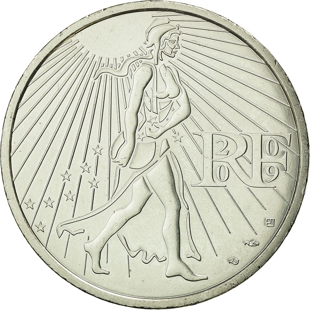France, 25 Euro, Semeuse, 2009, SPL, Argent, Gadoury:EU338, KM:1581