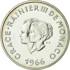 Coin, Monaco, Grace et Rainier III, 10 Francs, 1966, MS(60-62), Silver, KM:M1