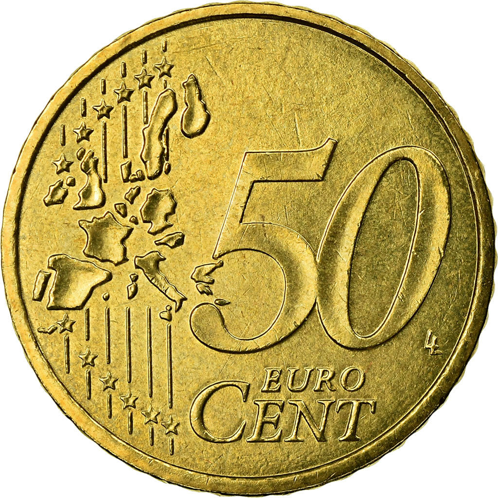 Monaco, 50 Euro Cent, 2001, PR+, Tin, KM:172
