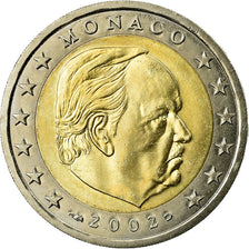 Monaco, 2 Euro, 2002, MS(60-62), Bi-Metallic, KM:174