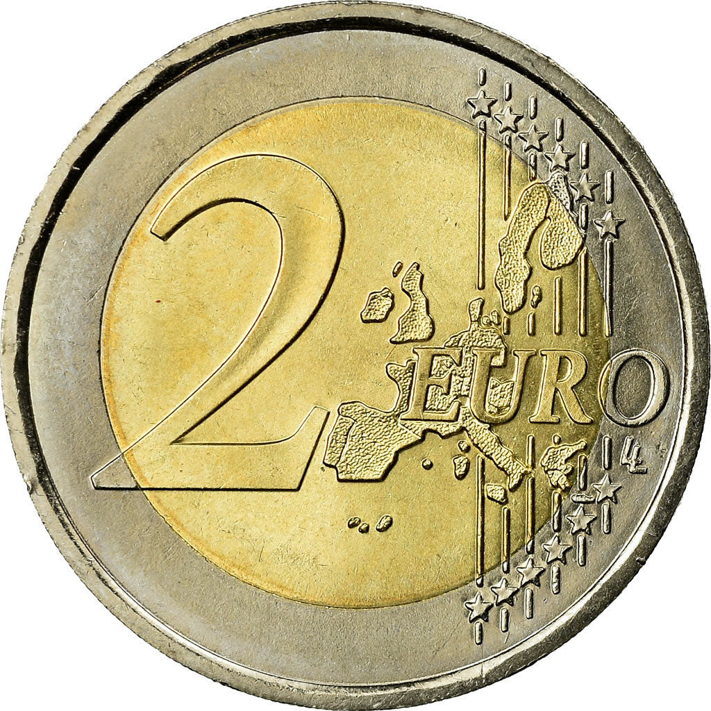 Monaco, 2 Euro, 2002, MS(60-62), Bi-Metallic, KM:174