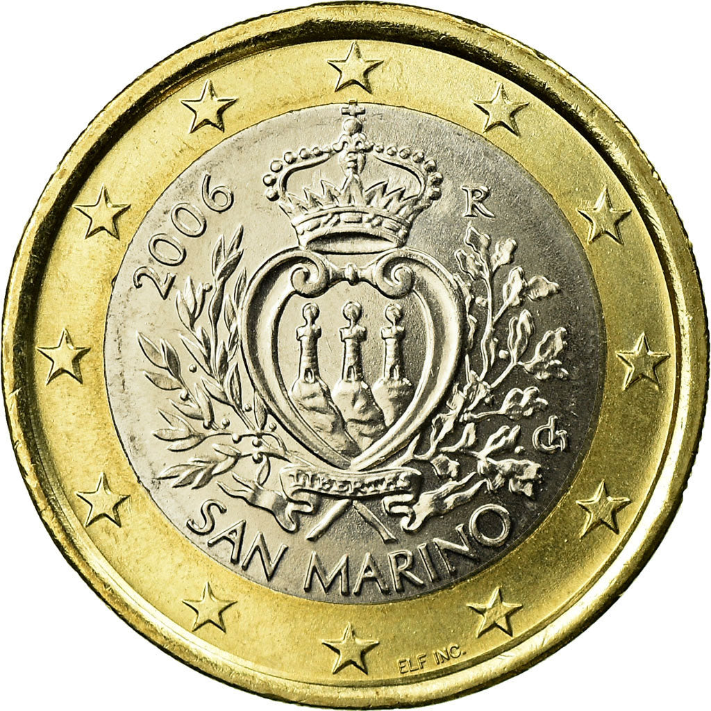 San Marino, Euro, 2006, MS(63), Bi-Metallic, KM:446