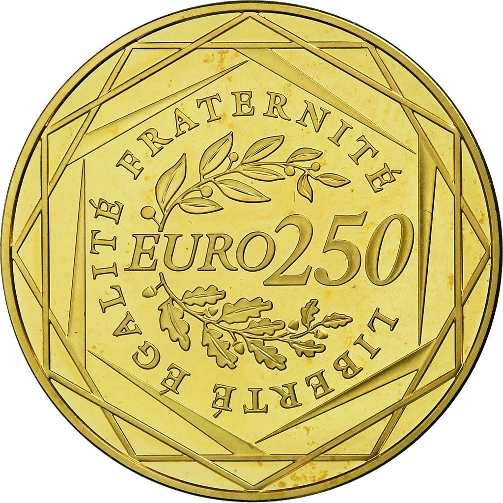 Francia, 250 Euro, Semeuse, 2009, FDC, Oro, Gadoury:EU340, KM:1583