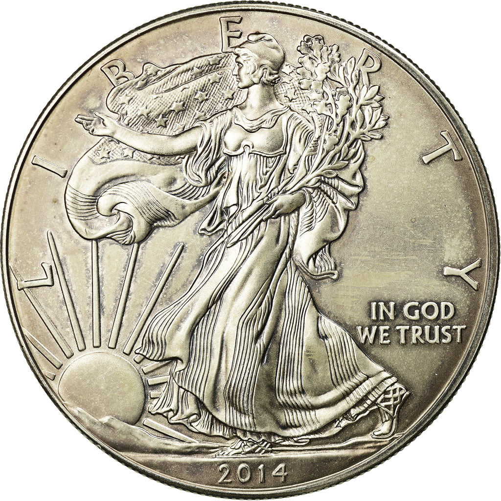 Monnaie, États-Unis, Dollar, 2014, U.S. Mint, SPL, Argent