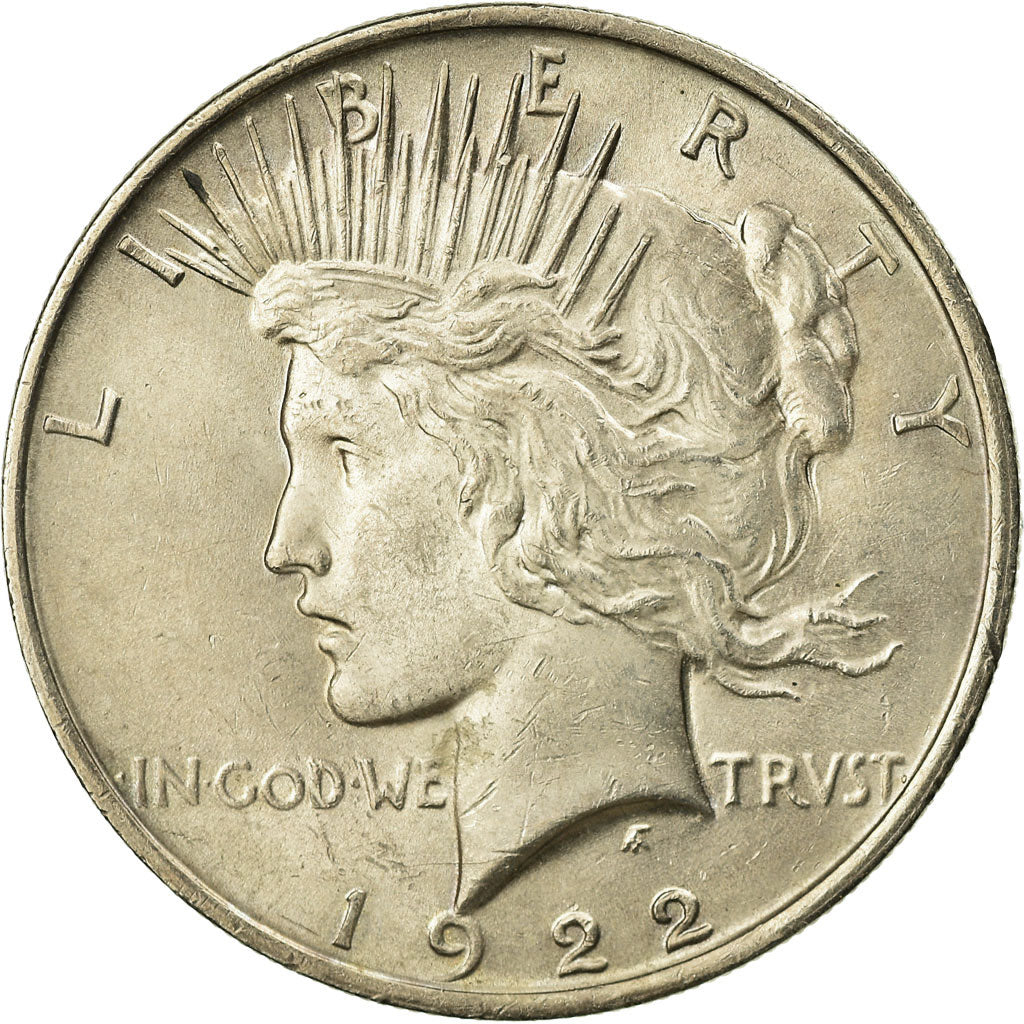 Coin, United States, Peace Dollar, Dollar, 1922, U.S. Mint, Philadelphia