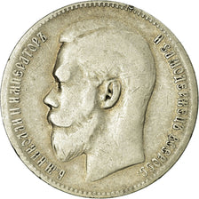 Coin, Russia, Nicholas II, Rouble, 1899, Brussels, VF(30-35), Silver, KM:59.1