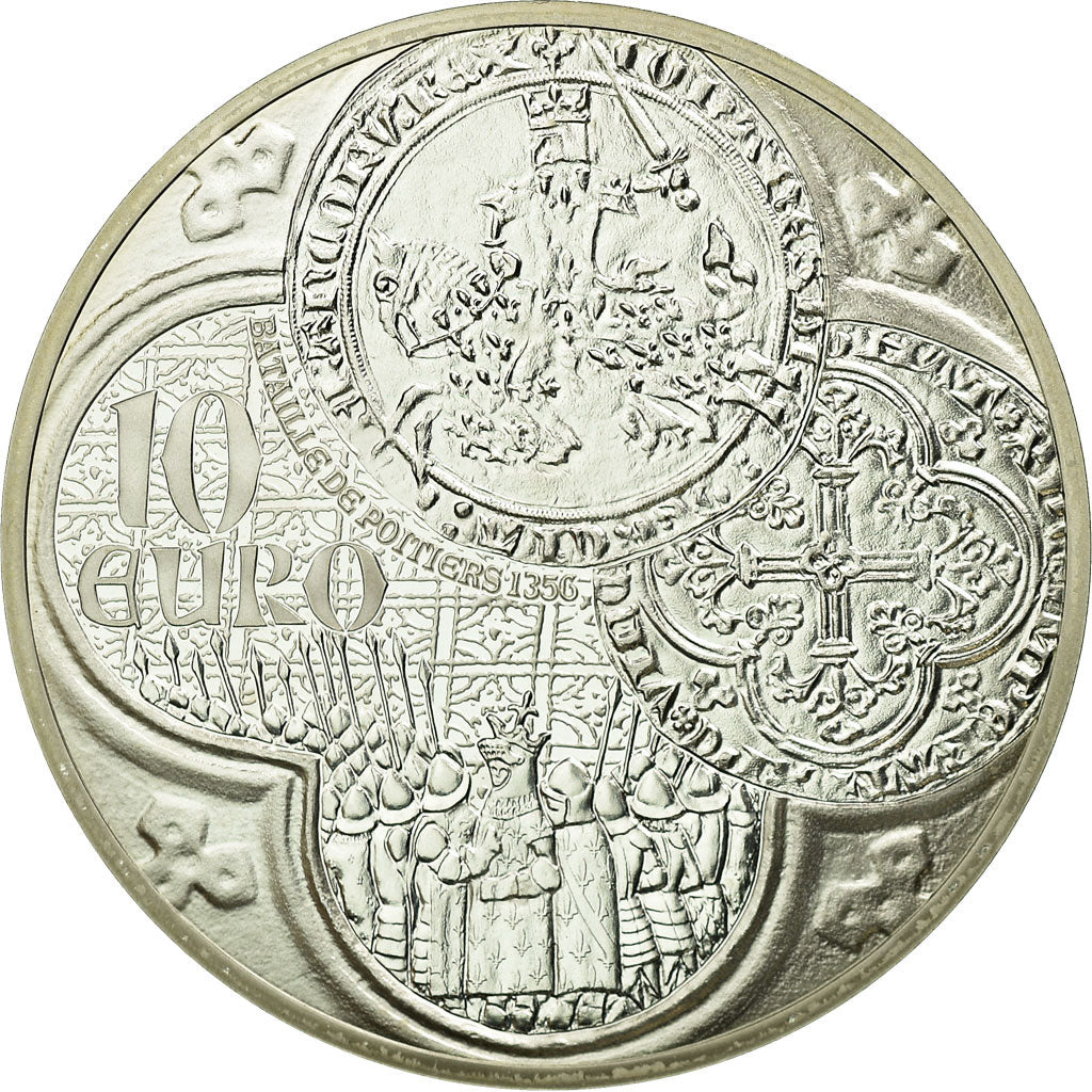 France, 10 Euro, Semeuse - Franc à cheval, 2015, BE, MS(65-70), Silver