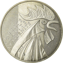 France, 10 Euro, Coq, 2014, AU(55-58), Silver