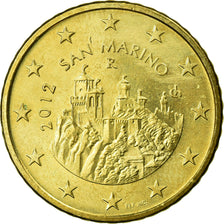 San Marino, 50 Euro Cent, 2012, AU(55-58), Brass