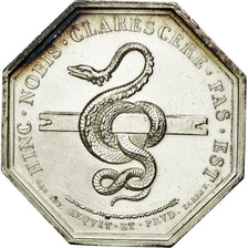 France, Token, Notary, 1832, MS(63), Silver, Lerouge:409