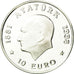 Coin, Turkey, 2500000 Lira, 1998, Istanbul, Proof, MS(65-70), Silver, KM:1084