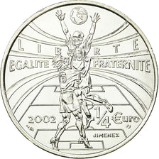 France, 1/4 Euro, Coupe du monde de Football, 2002, MS(65-70), Silver