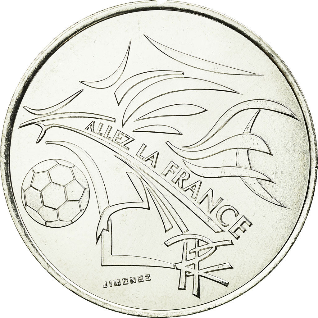 France, 1/4 Euro, Coupe du monde de Football, 2002, MS(65-70), Silver