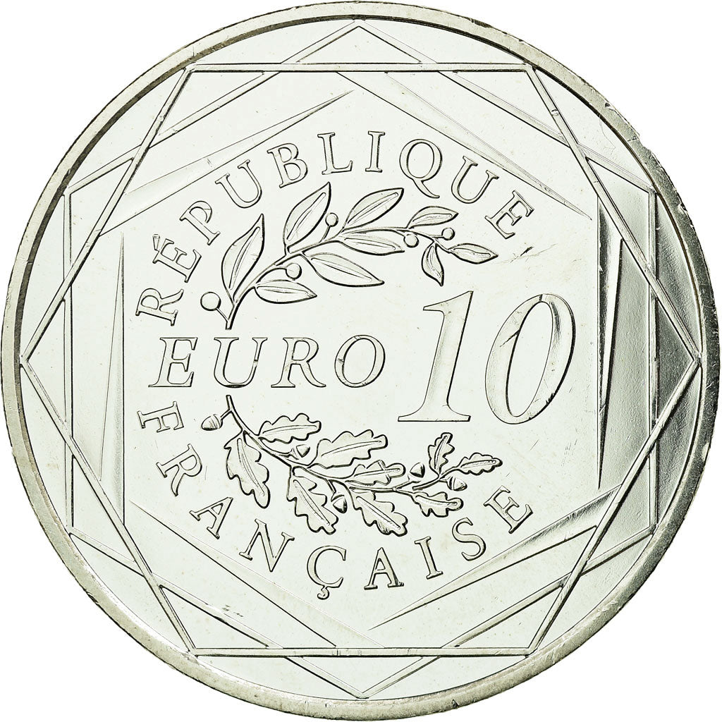 France, 10 Euro, Hercule, 2012, MS(63), Silver, Gadoury:EU 516, KM:2073