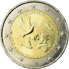Monaco, 2 Euro, Admission à l'ONU, 2013, MS(63), Bi-Metallic